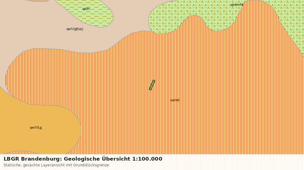 Statische Kartenansicht: LBGR Brandenburg: Geologische Übersicht 1:100.000