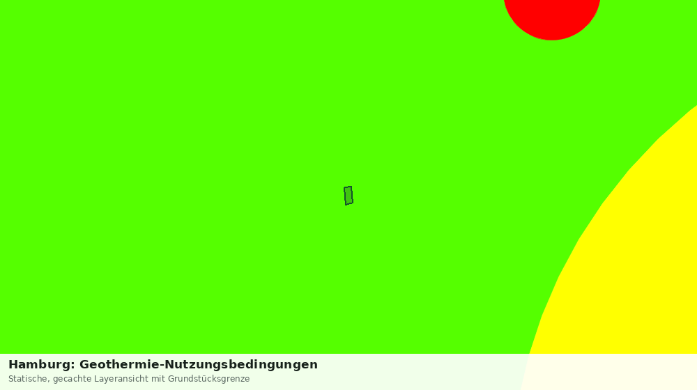 Statische Kartenansicht: Hamburg: Geothermie-Nutzungsbedingungen