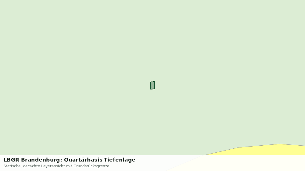 Statische Kartenansicht: LBGR Brandenburg: Quartärbasis-Tiefenlage