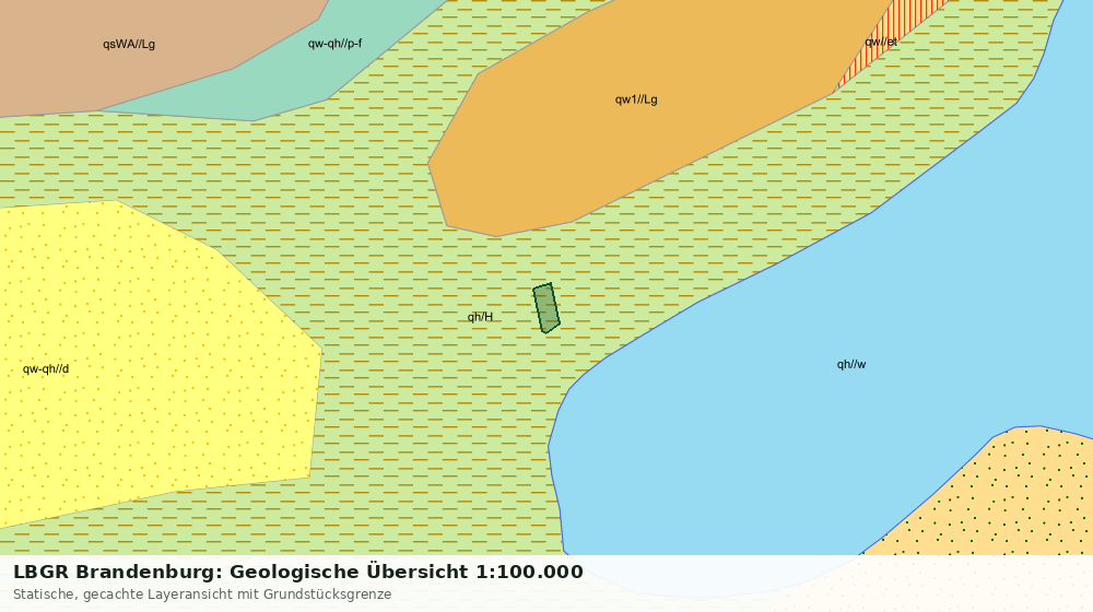 Statische Kartenansicht: LBGR Brandenburg: Geologische Übersicht 1:100.000