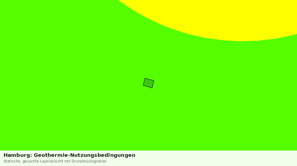 Statische Kartenansicht: Hamburg: Geothermie-Nutzungsbedingungen