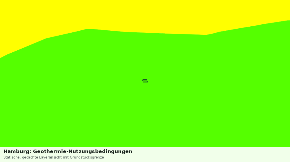 Statische Kartenansicht: Hamburg: Geothermie-Nutzungsbedingungen