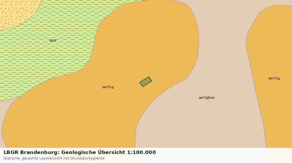Statische Kartenansicht: LBGR Brandenburg: Geologische Übersicht 1:100.000