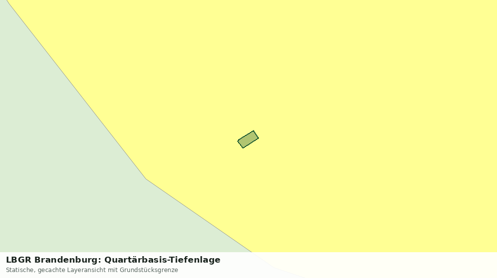 Statische Kartenansicht: LBGR Brandenburg: Quartärbasis-Tiefenlage