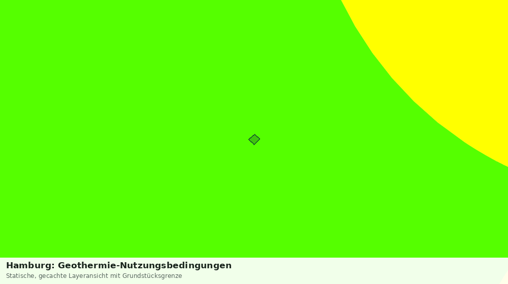 Statische Kartenansicht: Hamburg: Geothermie-Nutzungsbedingungen