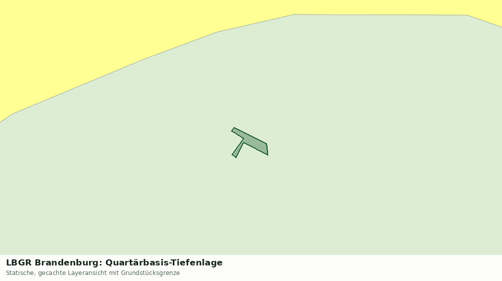 Statische Kartenansicht: LBGR Brandenburg: Quartärbasis-Tiefenlage