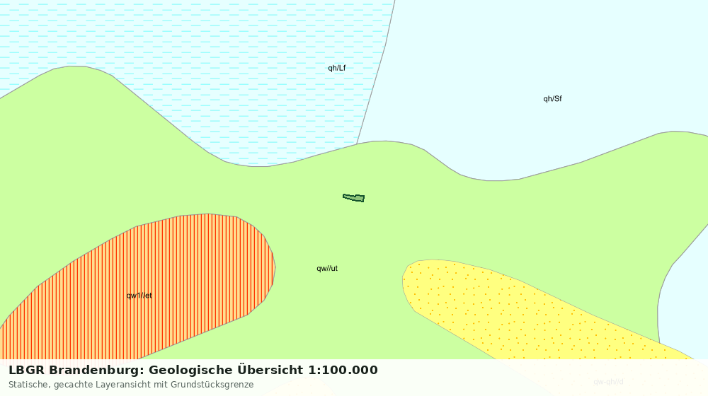 Statische Kartenansicht: LBGR Brandenburg: Geologische Übersicht 1:100.000