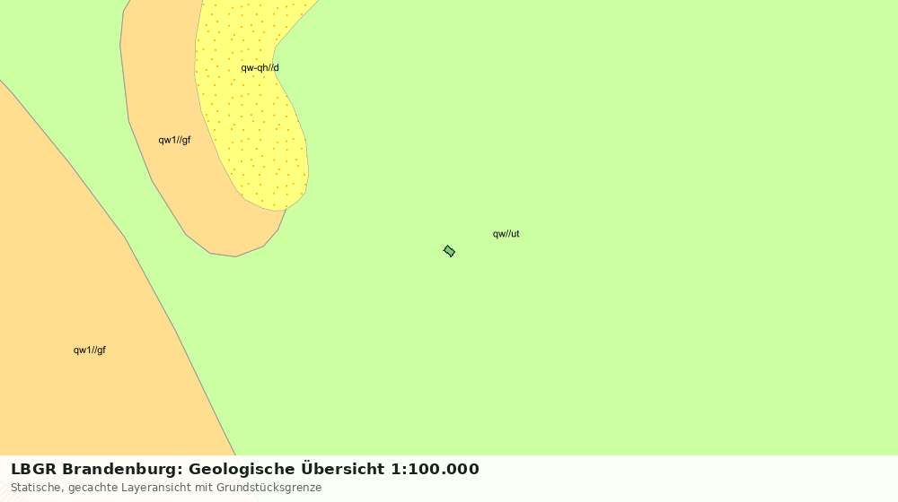 Statische Kartenansicht: LBGR Brandenburg: Geologische Übersicht 1:100.000