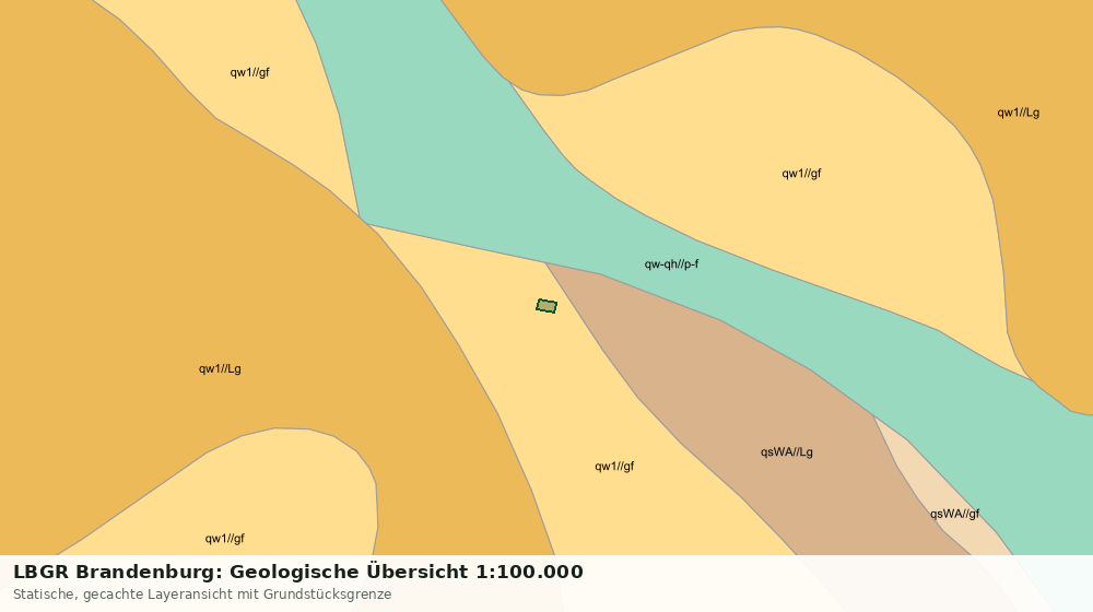 Statische Kartenansicht: LBGR Brandenburg: Geologische Übersicht 1:100.000