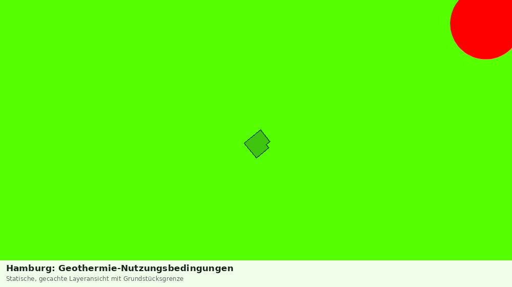 Statische Kartenansicht: Hamburg: Geothermie-Nutzungsbedingungen