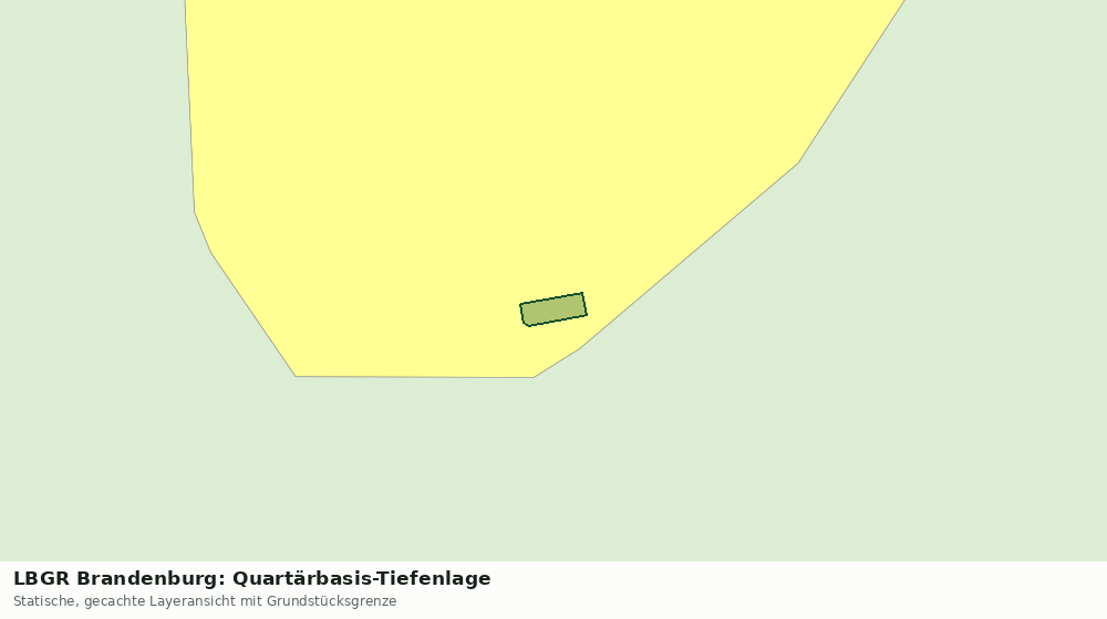Statische Kartenansicht: LBGR Brandenburg: Quartärbasis-Tiefenlage