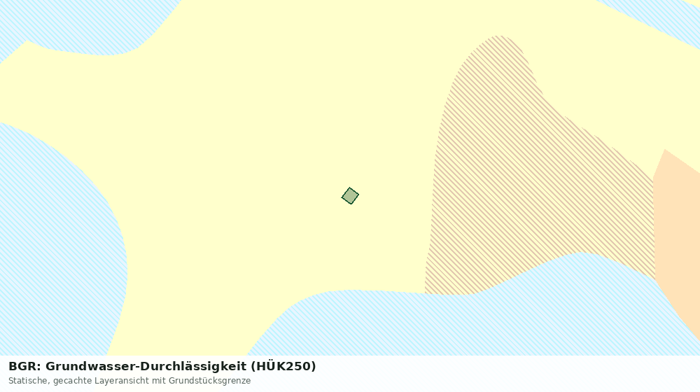 Statische Kartenansicht: BGR: Grundwasser-Durchlässigkeit (HÜK250)