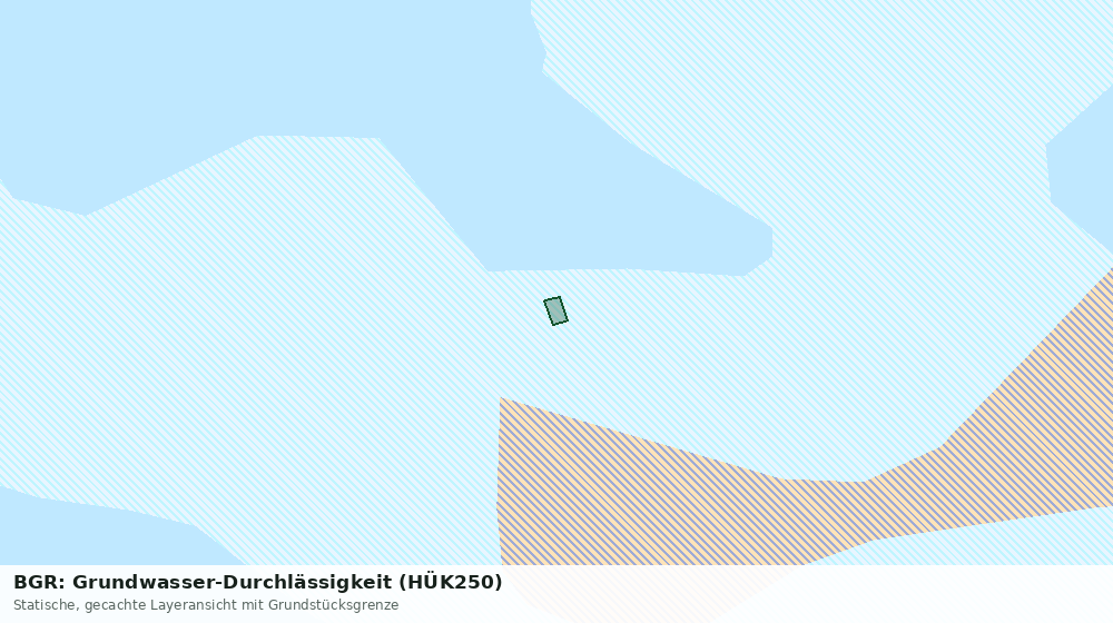 Statische Kartenansicht: BGR: Grundwasser-Durchlässigkeit (HÜK250)