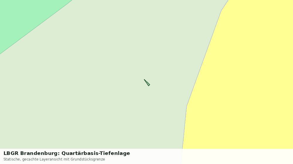 Statische Kartenansicht: LBGR Brandenburg: Quartärbasis-Tiefenlage