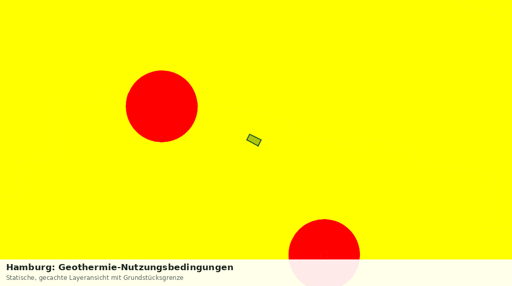 Statische Kartenansicht: Hamburg: Geothermie-Nutzungsbedingungen
