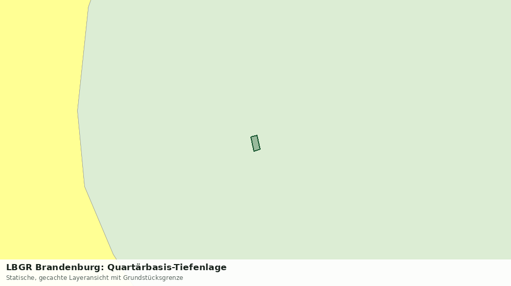 Statische Kartenansicht: LBGR Brandenburg: Quartärbasis-Tiefenlage