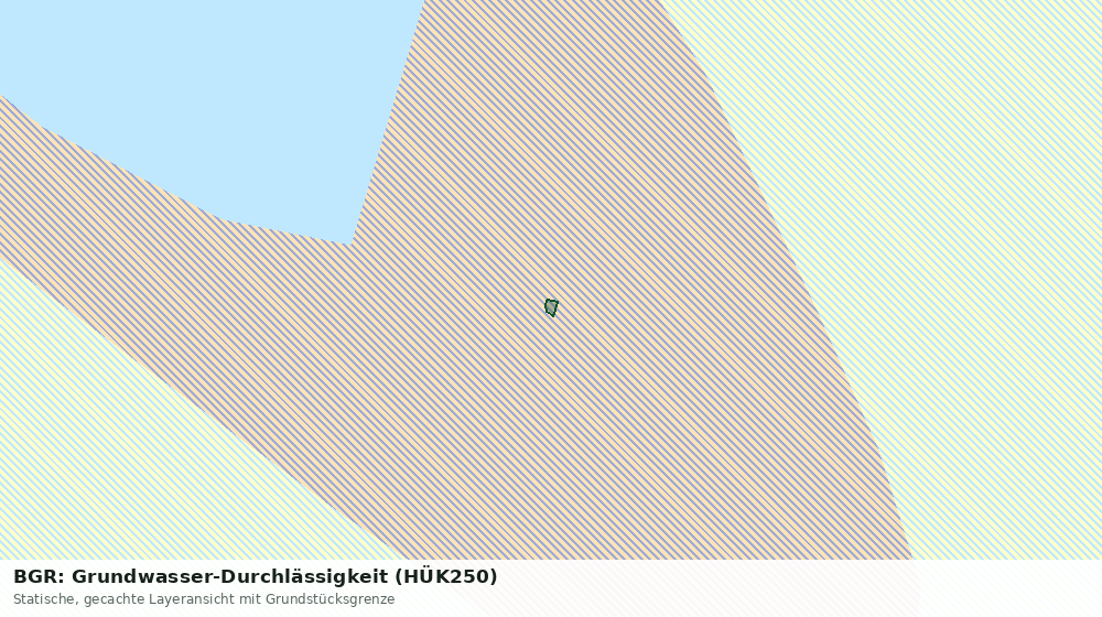 Statische Kartenansicht: BGR: Grundwasser-Durchlässigkeit (HÜK250)