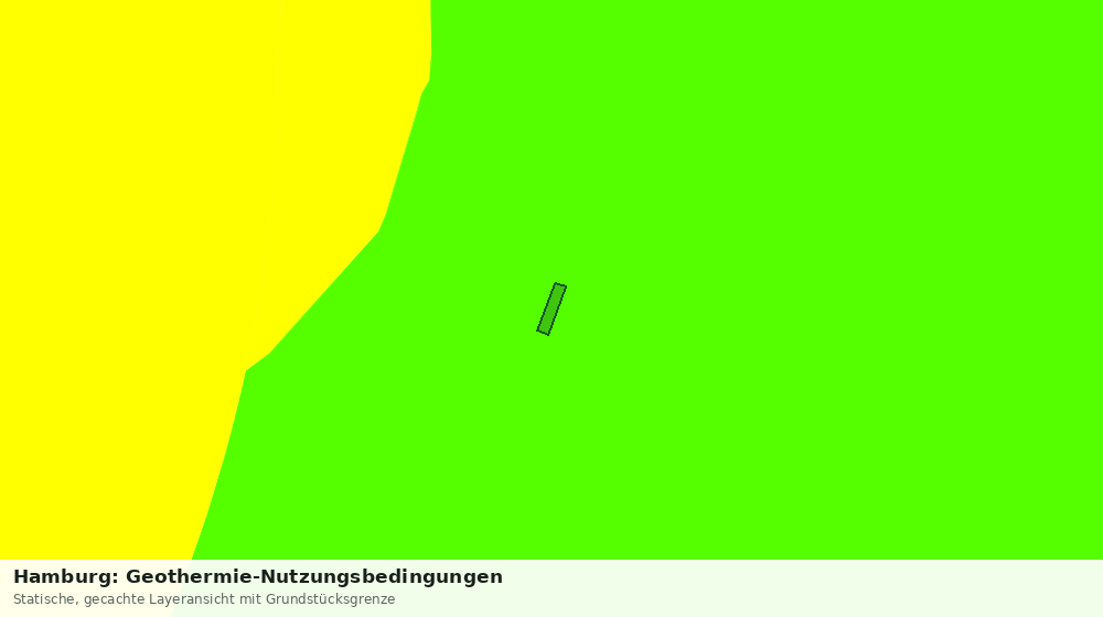 Statische Kartenansicht: Hamburg: Geothermie-Nutzungsbedingungen