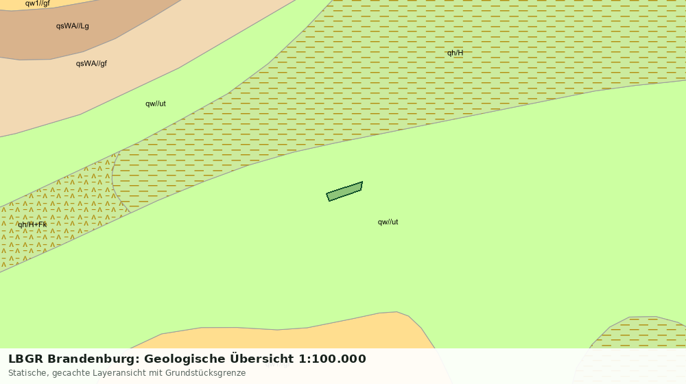 Statische Kartenansicht: LBGR Brandenburg: Geologische Übersicht 1:100.000