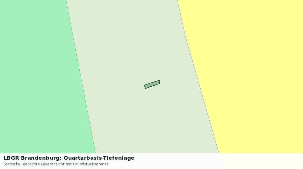 Statische Kartenansicht: LBGR Brandenburg: Quartärbasis-Tiefenlage