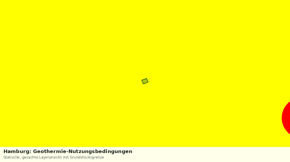 Statische Kartenansicht: Hamburg: Geothermie-Nutzungsbedingungen