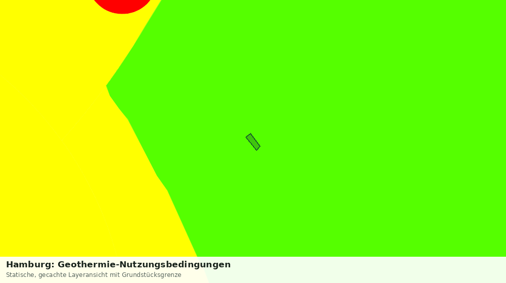 Statische Kartenansicht: Hamburg: Geothermie-Nutzungsbedingungen