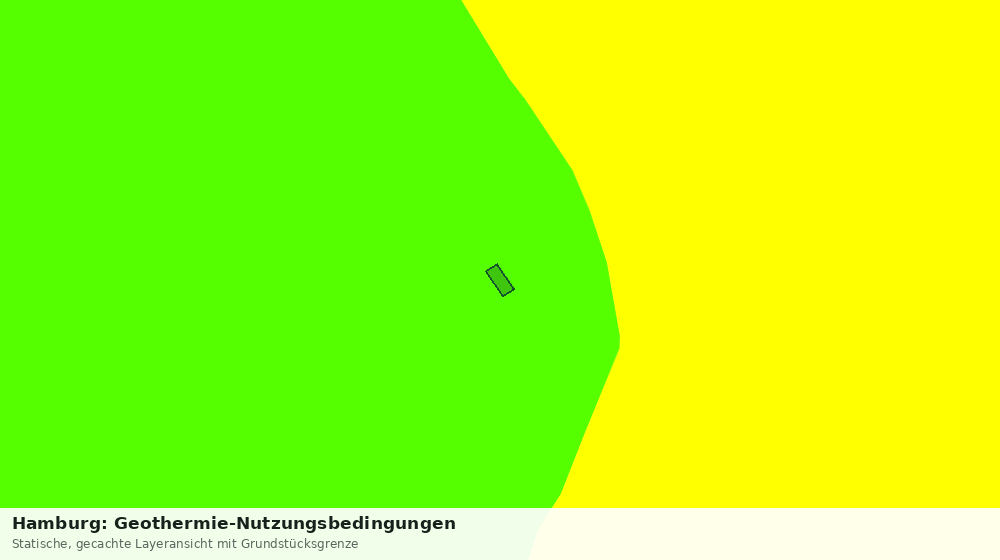 Statische Kartenansicht: Hamburg: Geothermie-Nutzungsbedingungen