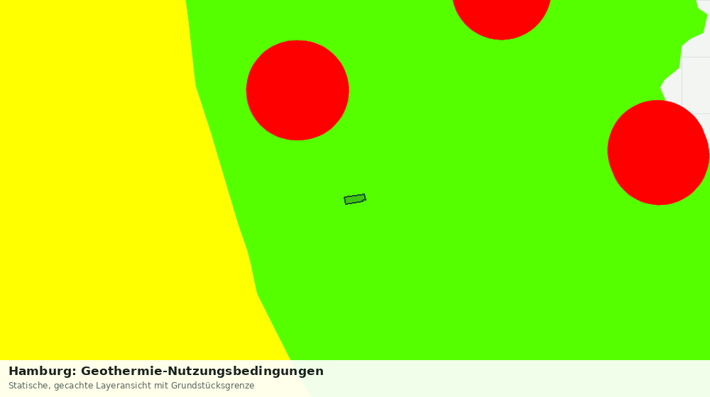 Statische Kartenansicht: Hamburg: Geothermie-Nutzungsbedingungen