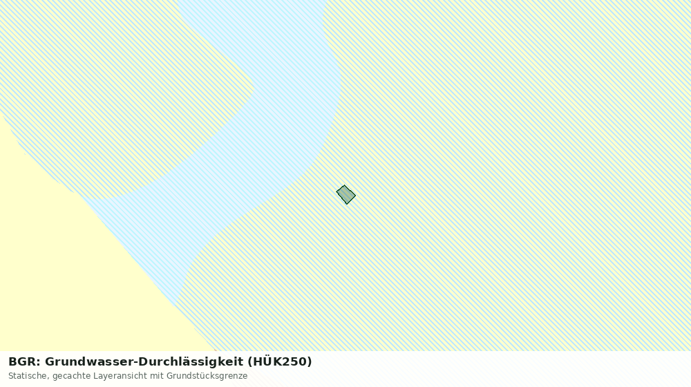 Statische Kartenansicht: BGR: Grundwasser-Durchlässigkeit (HÜK250)