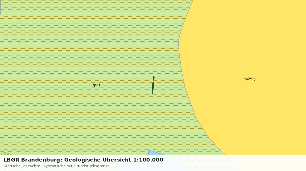 Statische Kartenansicht: LBGR Brandenburg: Geologische Übersicht 1:100.000