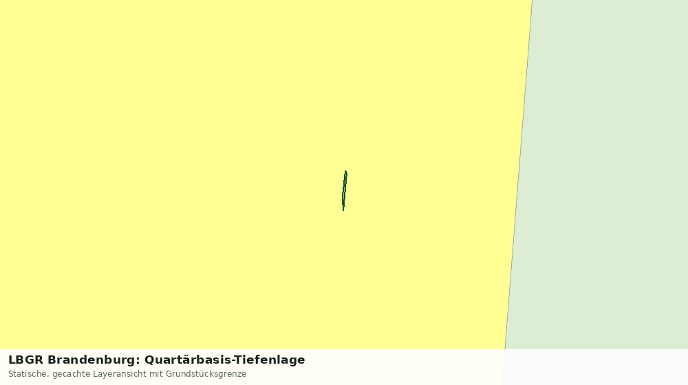 Statische Kartenansicht: LBGR Brandenburg: Quartärbasis-Tiefenlage