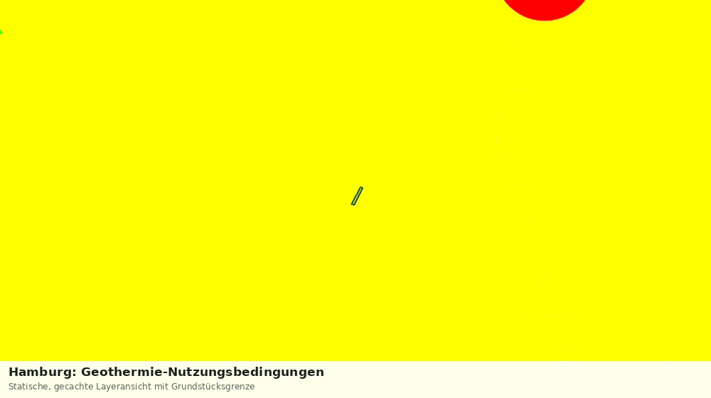 Statische Kartenansicht: Hamburg: Geothermie-Nutzungsbedingungen