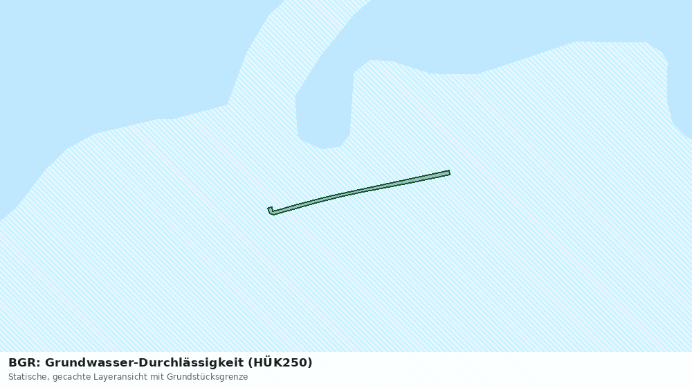 Statische Kartenansicht: BGR: Grundwasser-Durchlässigkeit (HÜK250)