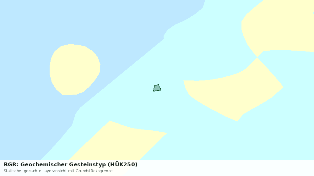 Statische Kartenansicht: BGR: Geochemischer Gesteinstyp (HÜK250)