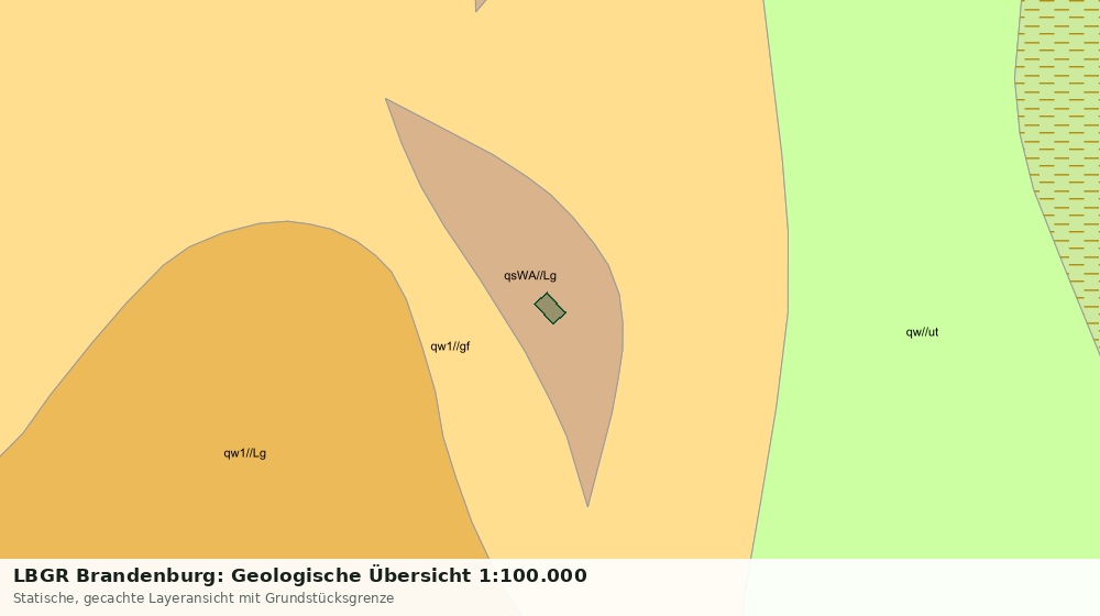 Statische Kartenansicht: LBGR Brandenburg: Geologische Übersicht 1:100.000
