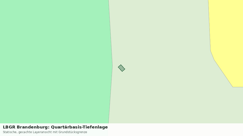 Statische Kartenansicht: LBGR Brandenburg: Quartärbasis-Tiefenlage