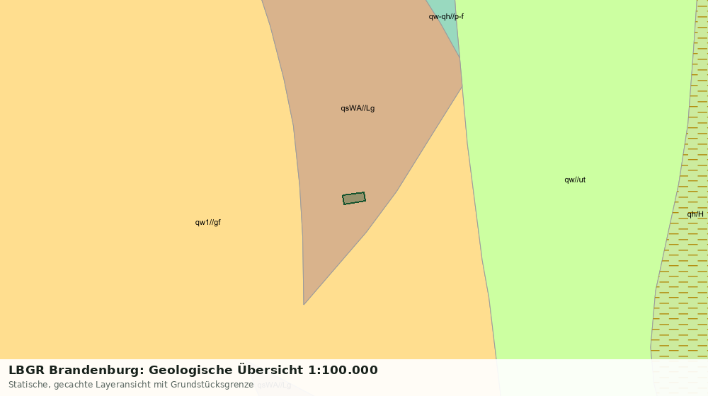 Statische Kartenansicht: LBGR Brandenburg: Geologische Übersicht 1:100.000
