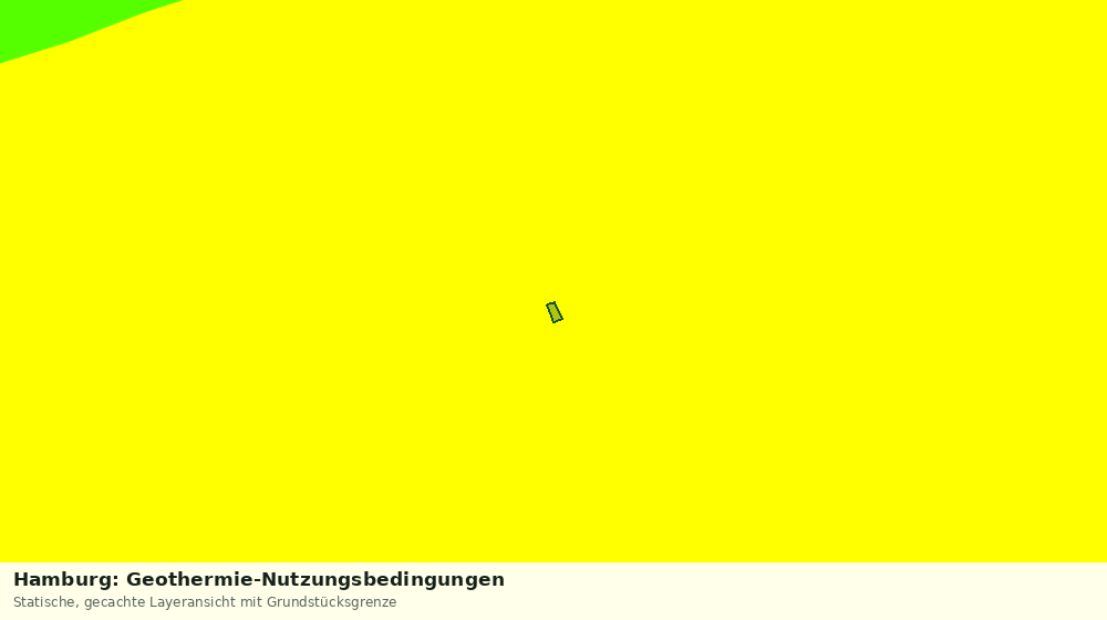 Statische Kartenansicht: Hamburg: Geothermie-Nutzungsbedingungen