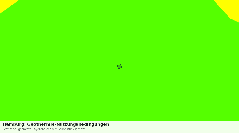 Statische Kartenansicht: Hamburg: Geothermie-Nutzungsbedingungen
