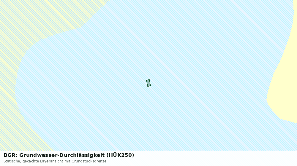 Statische Kartenansicht: BGR: Grundwasser-Durchlässigkeit (HÜK250)