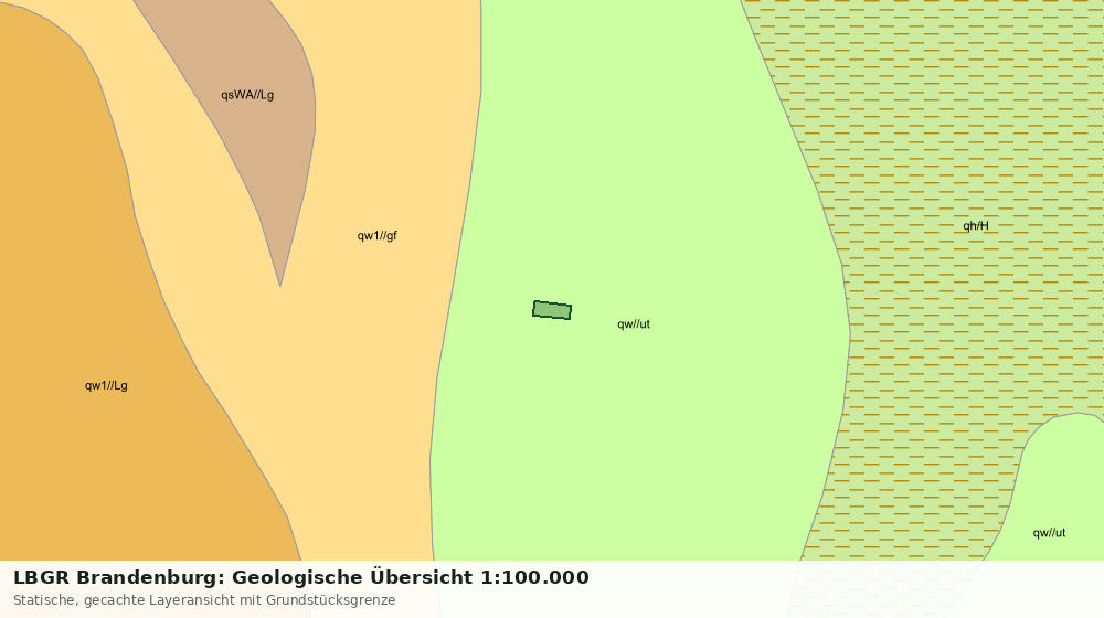Statische Kartenansicht: LBGR Brandenburg: Geologische Übersicht 1:100.000