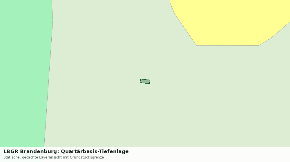 Statische Kartenansicht: LBGR Brandenburg: Quartärbasis-Tiefenlage