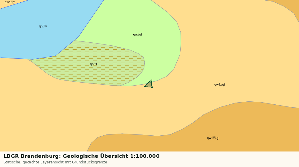 Statische Kartenansicht: LBGR Brandenburg: Geologische Übersicht 1:100.000