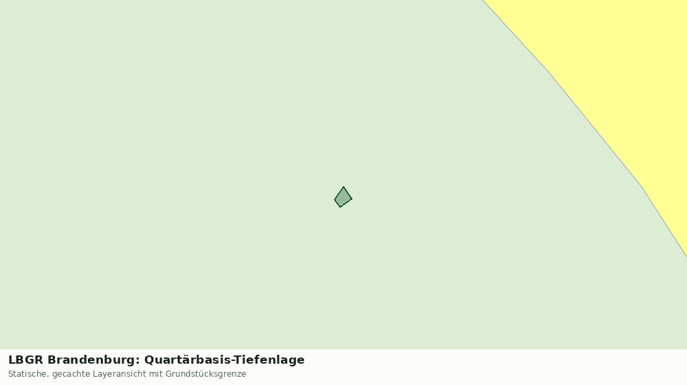 Statische Kartenansicht: LBGR Brandenburg: Quartärbasis-Tiefenlage