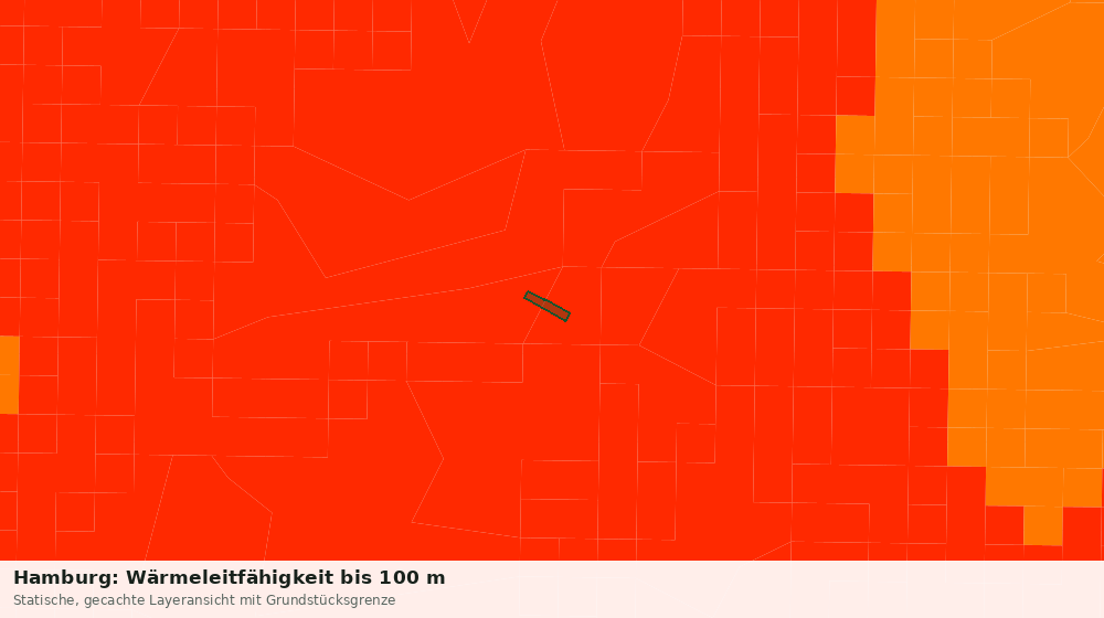 Statische Kartenansicht: Hamburg: Wärmeleitfähigkeit bis 100 m