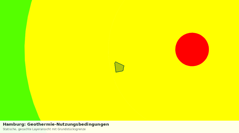 Statische Kartenansicht: Hamburg: Geothermie-Nutzungsbedingungen