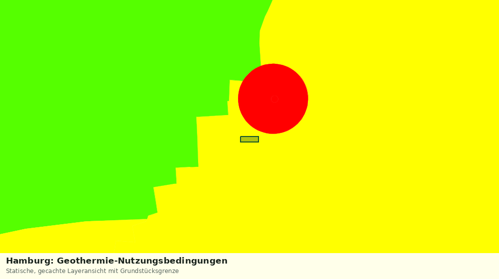 Statische Kartenansicht: Hamburg: Geothermie-Nutzungsbedingungen