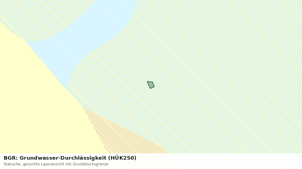 Statische Kartenansicht: BGR: Grundwasser-Durchlässigkeit (HÜK250)