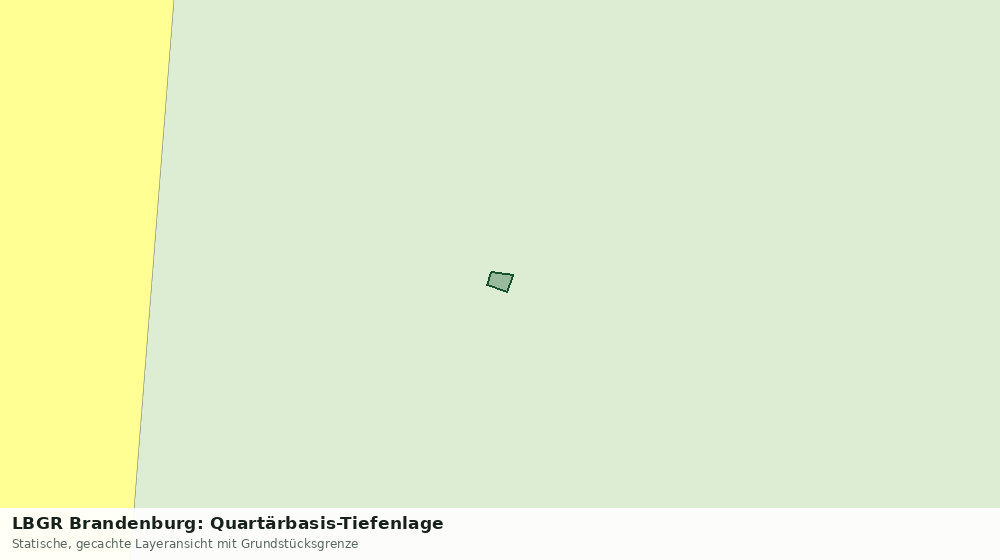 Statische Kartenansicht: LBGR Brandenburg: Quartärbasis-Tiefenlage