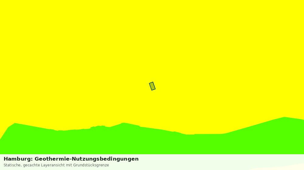 Statische Kartenansicht: Hamburg: Geothermie-Nutzungsbedingungen
